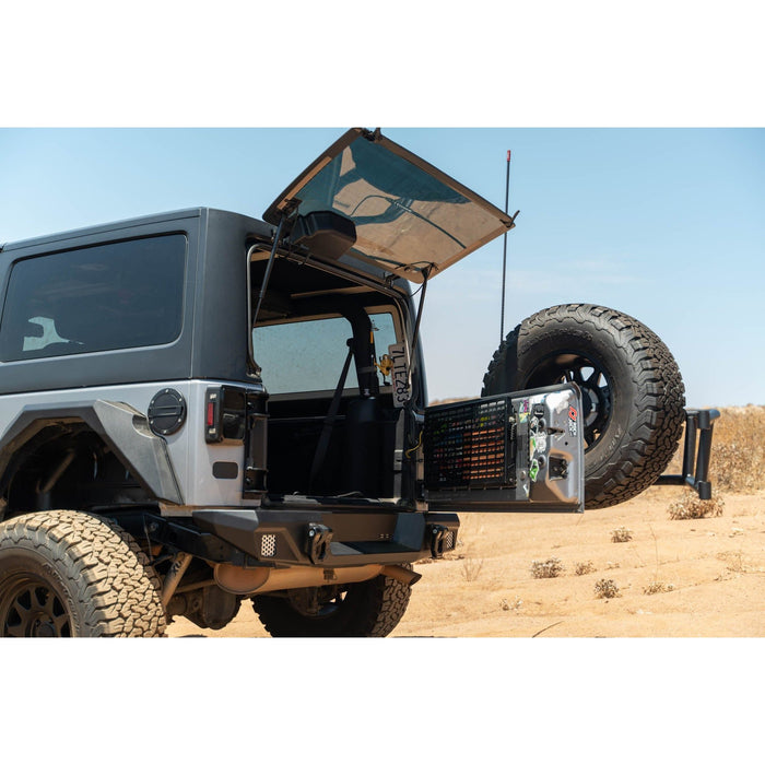 DV8 Offroad | 2007-2018 Jeep Wrangler JK Body Mounted Tire Carrier
