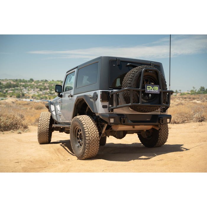 DV8 Offroad | 2007-2018 Jeep Wrangler JK Body Mounted Tire Carrier
