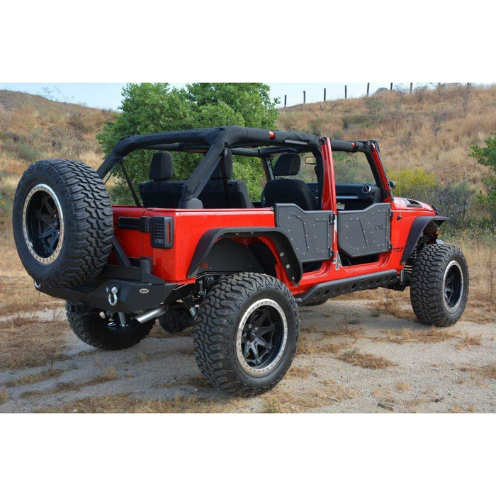 DV8 Offroad | 2007-2018 Jeep Wrangler JK Rear Rock Doors
