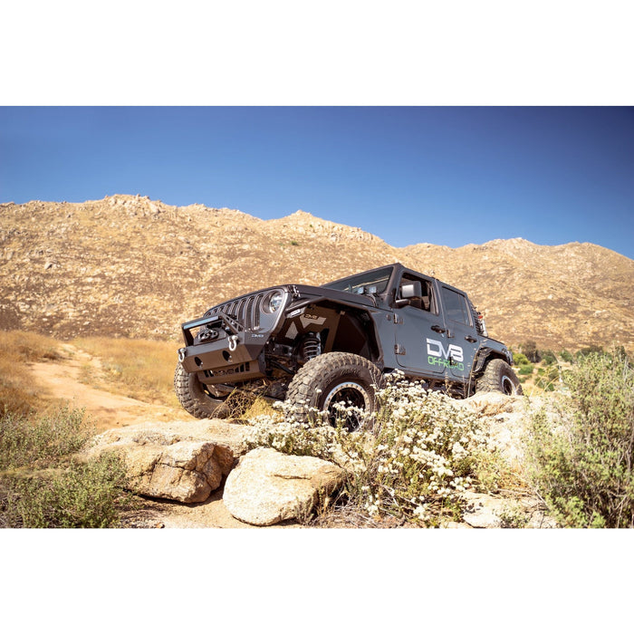 DV8 Offroad | 2007-2026 Jeep Wrangler & Gladiator | FS-25 Stubby Front Bumper