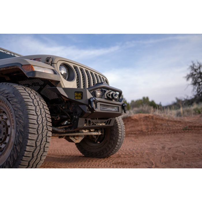 DV8 Offroad | 2007-2026 Jeep Wrangler JK/JL & Gladiator JT | FS-7 Mid-Width Winch Front Bumper