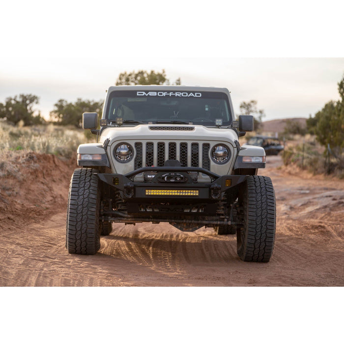 DV8 Offroad | 2007-2026 Jeep Wrangler JK/JL & Gladiator JT | FS-7 Mid-Width Winch Front Bumper