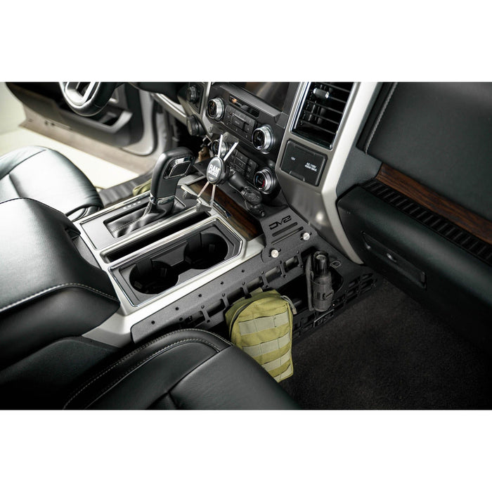DV8 Offroad | 2015-2020 Ford F-150 & 2017-2021 F-250/350 Center Console Molle Panels & Device Mount