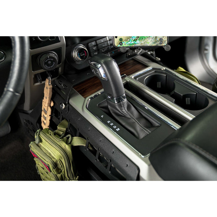 DV8 Offroad | 2015-2020 Ford F-150 & 2017-2021 F-250/350 Center Console Molle Panels & Device Mount
