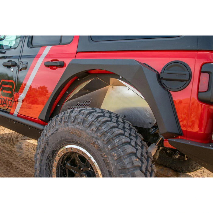 DV8 Offroad | 2018-2023 Jeep JL Rear Inner Fenders | Black