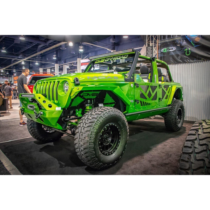 DV8 Offroad | 2018-2025 Jeep JL & 2020-2025 JT Front Half-Doors with Aluminum Mesh