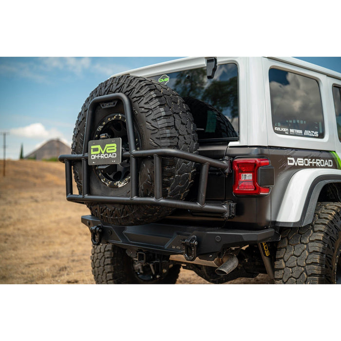 DV8 Offroad | 2018-2025 Jeep Wrangler JL Body Mounted Tire Carrier