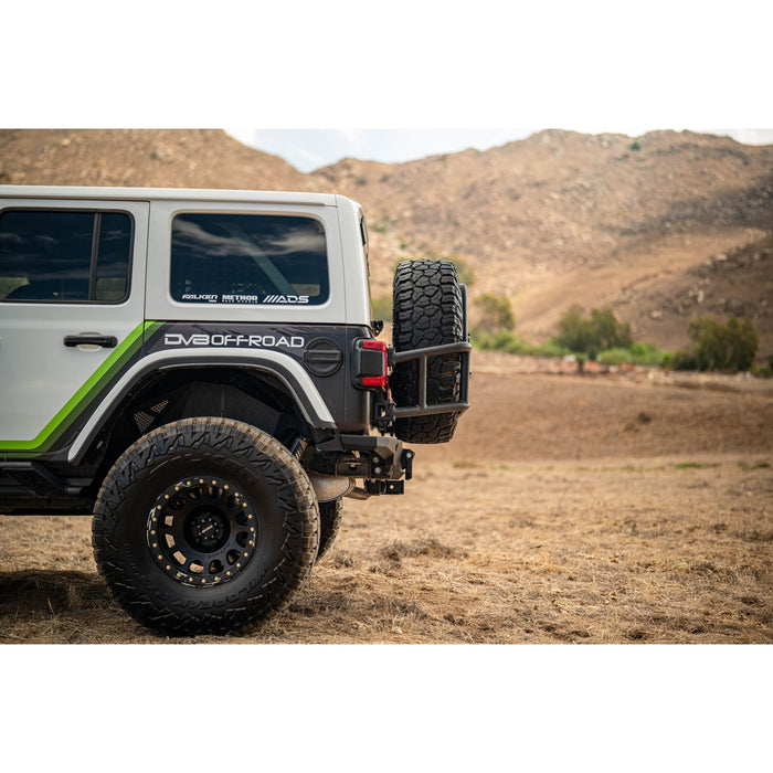 DV8 Offroad | 2018-2025 Jeep Wrangler JL Body Mounted Tire Carrier