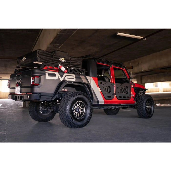 DV8 Offroad | 2018-2025 Jeep Wrangler JL & Gladiator JT Rear Half Doors | Spec Series