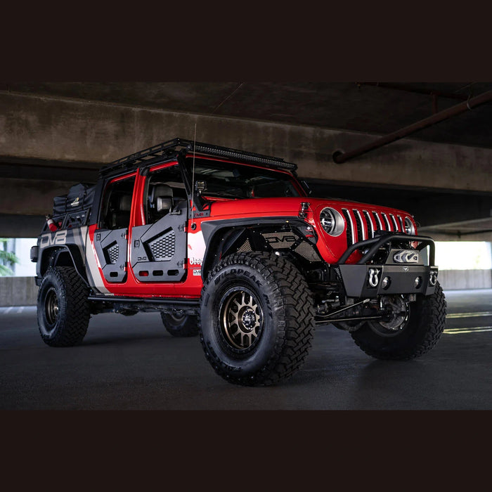 DV8 Offroad | 2018-2025 Jeep Wrangler JL & Gladiator JT Rear Half Doors | Spec Series