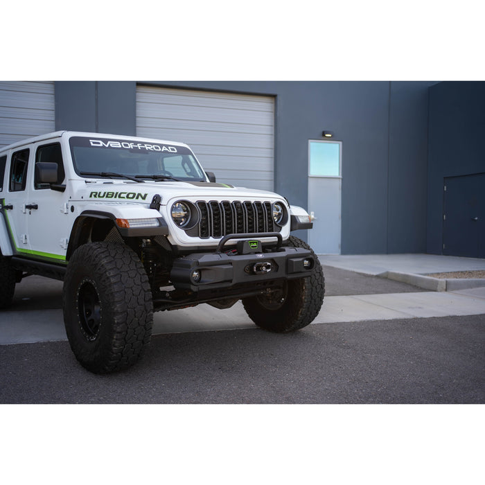 DV8 Offroad | 2018-2026 Jeep Wrangler JL & 2020-2025 Gladiator JT OE Plus Front Bumper