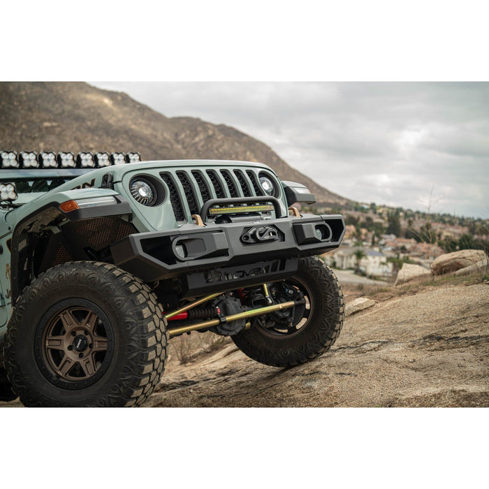 DV8 Offroad | 2018-2026 Jeep Wrangler JL & 2020-2025 Gladiator JT OE Plus Front Bumper