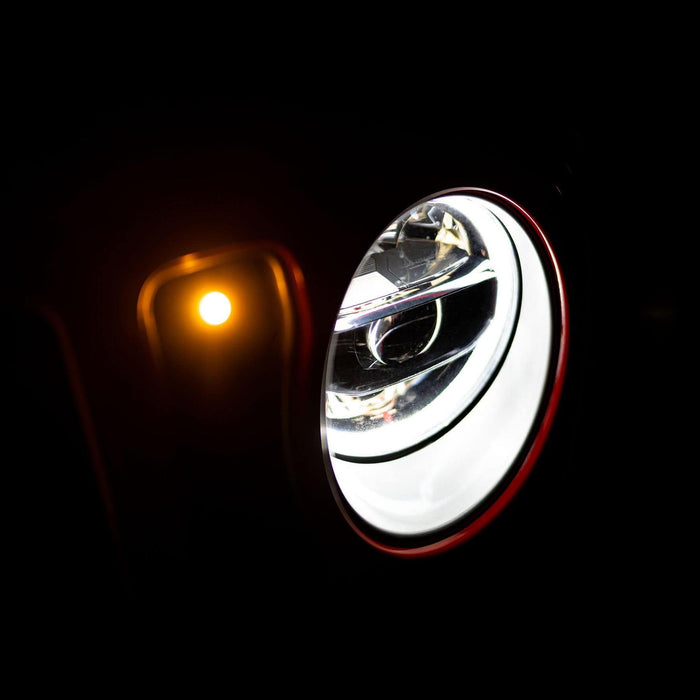 DV8 Offroad | 2018-2026 Jeep Wrangler JL & Gladiator JT LED Headlights | Chrome