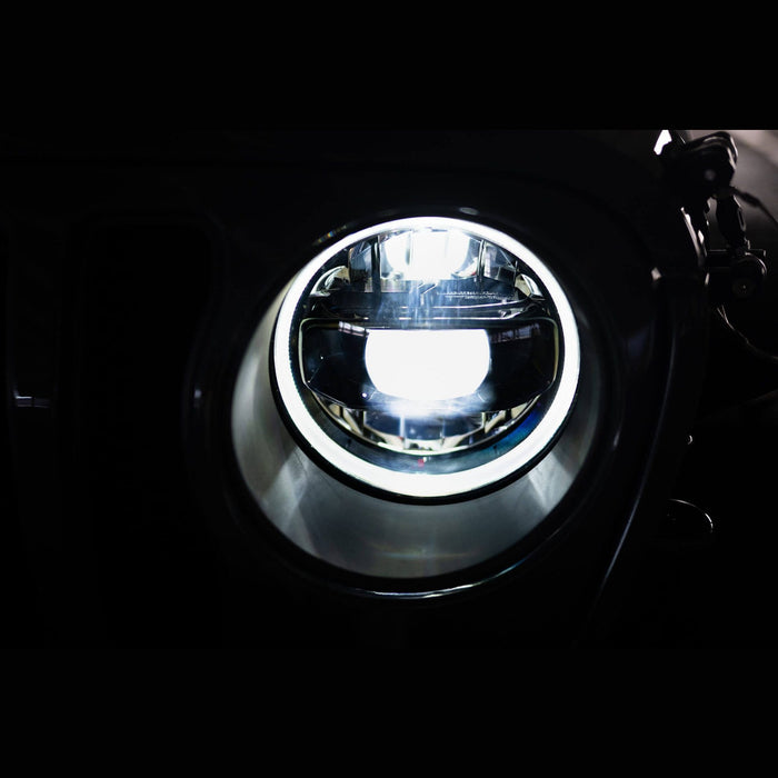 DV8 Offroad | 2018-2026 Jeep Wrangler JL & Gladiator JT LED Headlights - Black