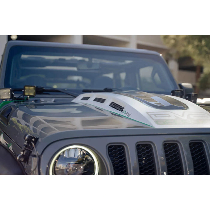 DV8 Offroad | 2018-2026 Jeep Wrangler JL & Gladiator JT Heat Dispersion Hood
