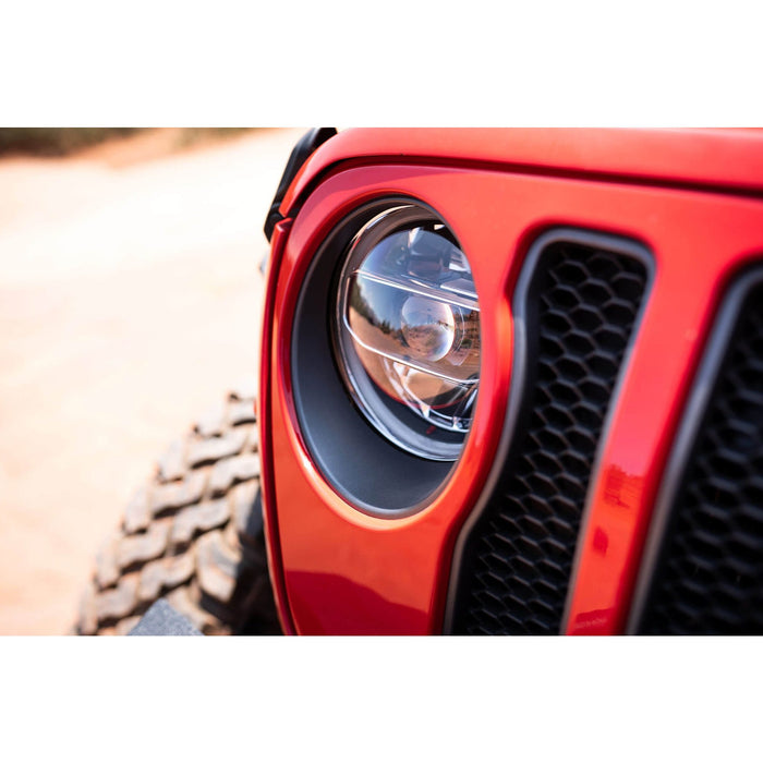 DV8 Offroad | 2018-2026 Jeep Wrangler JL & Gladiator JT LED Headlights | Chrome