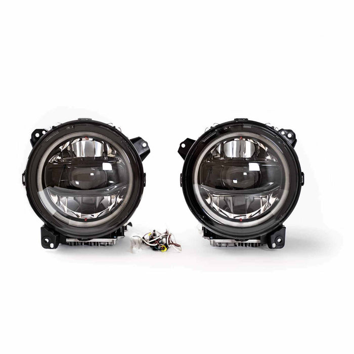 DV8 Offroad | 2018-2026 Jeep Wrangler JL & Gladiator JT LED Headlights - Black