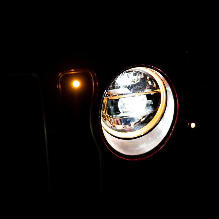 DV8 Offroad | 2018-2026 Jeep Wrangler JL & Gladiator JT LED Headlights | Chrome