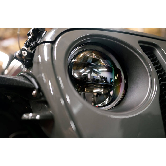 DV8 Offroad | 2018-2026 Jeep Wrangler JL & Gladiator JT LED Headlights - Black