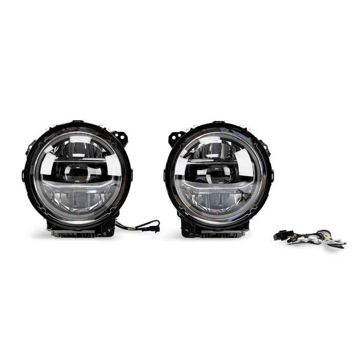 DV8 Offroad | 2018-2026 Jeep Wrangler JL & Gladiator JT LED Headlights | Chrome
