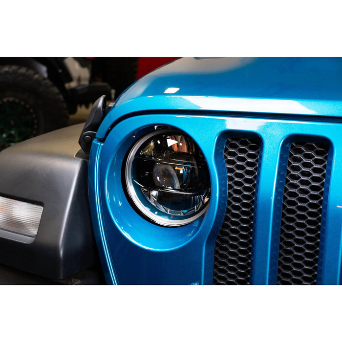 DV8 Offroad | 2018-2026 Jeep Wrangler JL & Gladiator JT LED Headlights - Black