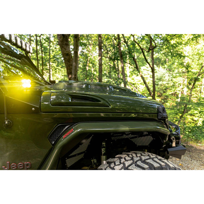 DV8 Offroad | 2018-2026 Jeep Wrangler JL & Gladiator JT Heat Dispersion Hood