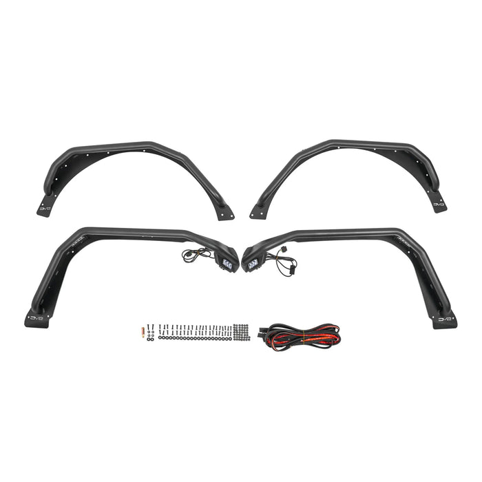 DV8 Offroad | 2018-2026 Jeep Wrangler JL | Spec Series Tube Fenders
