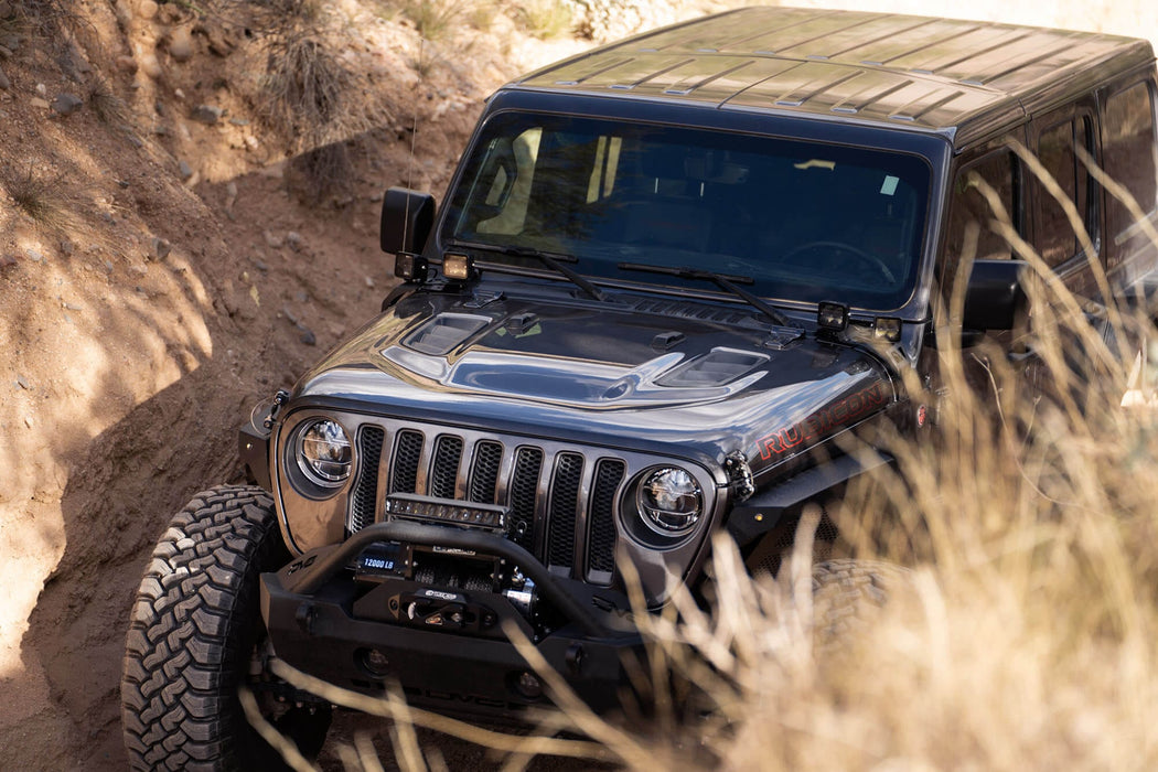DV8 Offroad | 2018-2026 Jeep Wrangler JL &amp; Gladiator JT A-Pillar Dual Pod Light Mounts