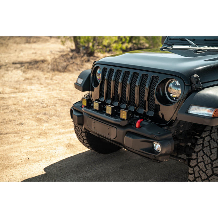 DV8 Offroad | 2018+ Wrangler JL Push Bar for Mopar Rubicon Steel Bumper