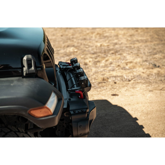 DV8 Offroad | 2018+ Wrangler JL Push Bar for Mopar Rubicon Steel Bumper