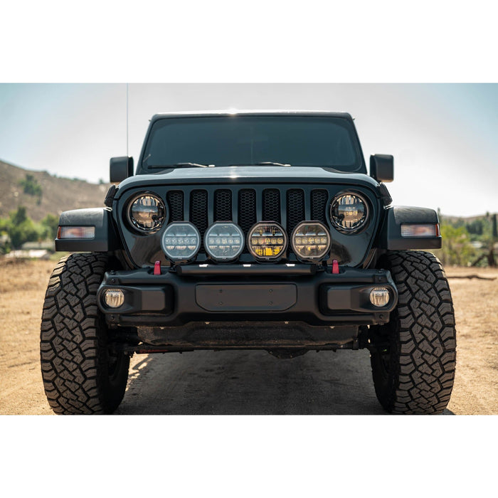 DV8 Offroad | 2018+ Wrangler JL Push Bar for Mopar Rubicon Steel Bumper