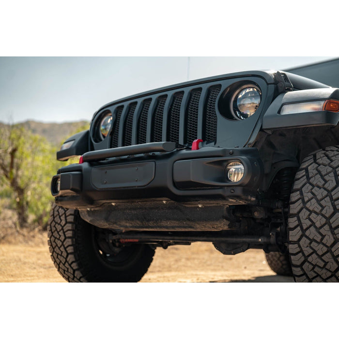 DV8 Offroad | 2018+ Wrangler JL Push Bar for Mopar Rubicon Steel Bumper