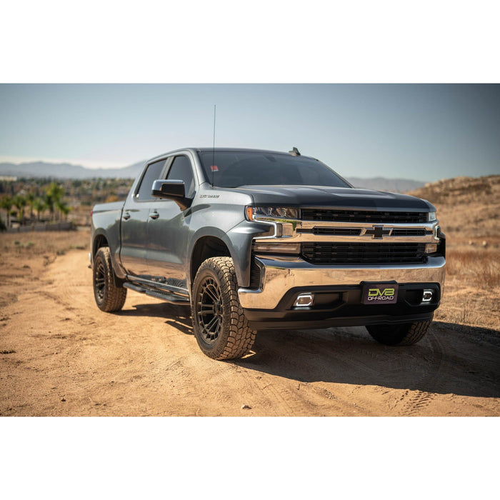 DV8 Offroad | 2019-2024 GMC Sierra 1500 & Chevrolet Silverado 1500 Crew Cab OE Plus Side Steps