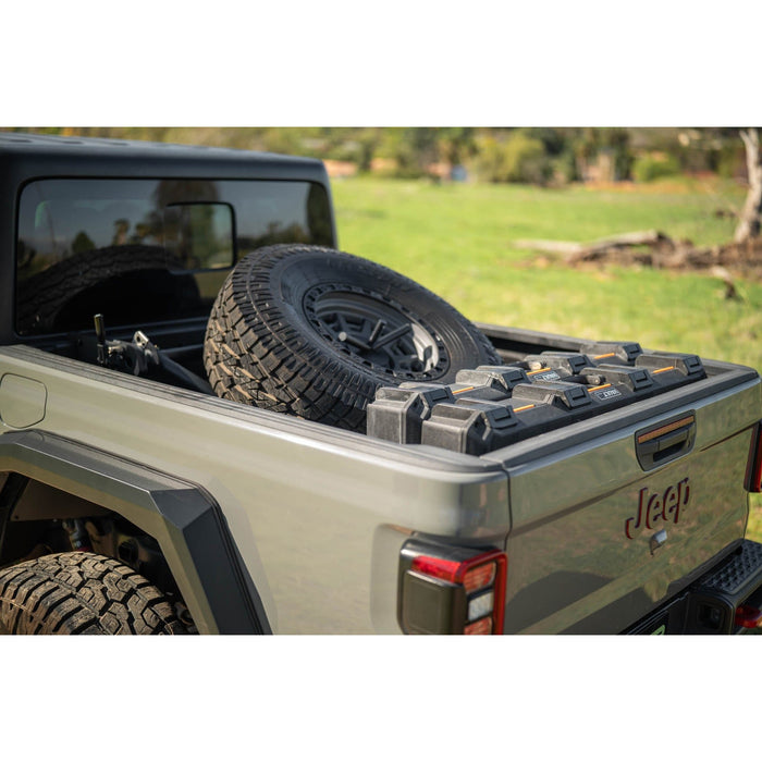 DV8 Offroad | 2020-2025 Jeep Gladiator JT Adjustable In-Bed Tire Carrier