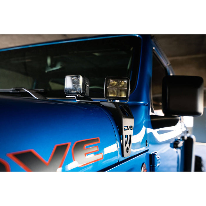 DV8 Offroad | 2020-2026 Jeep JL 392 &amp; Jeep JT Mojave Edition Dual Pod Light Mounts
