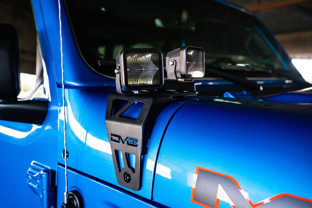 DV8 Offroad | 2020-2026 Jeep JL 392 &amp; Jeep JT Mojave Edition Dual Pod Light Mounts