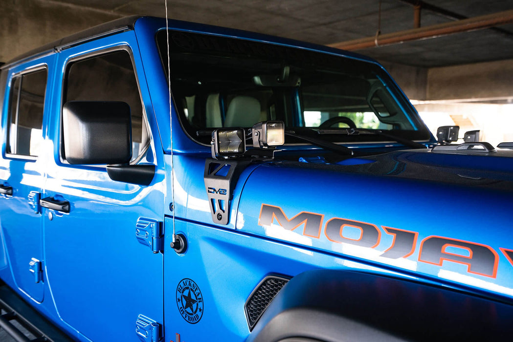 DV8 Offroad | 2020-2026 Jeep JL 392 &amp; Jeep JT Mojave Edition Dual Pod Light Mounts