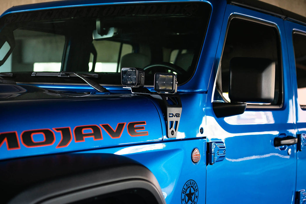 DV8 Offroad | 2020-2026 Jeep JL 392 &amp; Jeep JT Mojave Edition Dual Pod Light Mounts