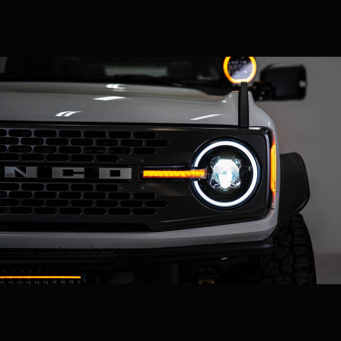 DV8 Offroad | 2021-2025 Ford Bronco Black Headlights