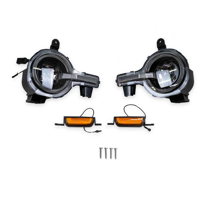 DV8 Offroad | 2021-2025 Ford Bronco Black Headlights