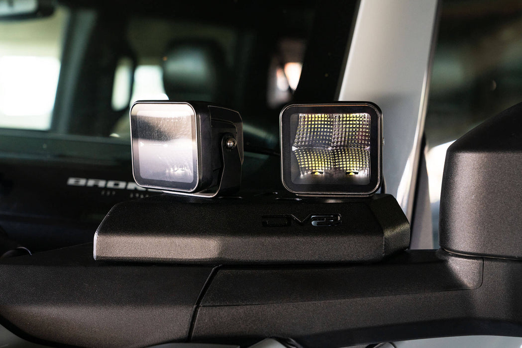 DV8 Offroad | 2021-2026 Ford Bronco A-Pillar Pod Light Mounts