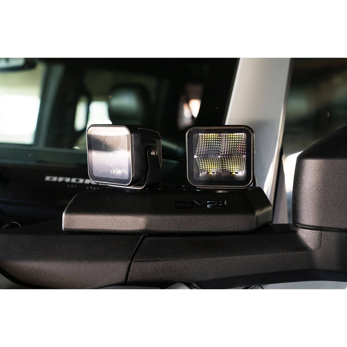 DV8 Offroad | 2021-2026 Ford Bronco A-Pillar Pod Light Mounts
