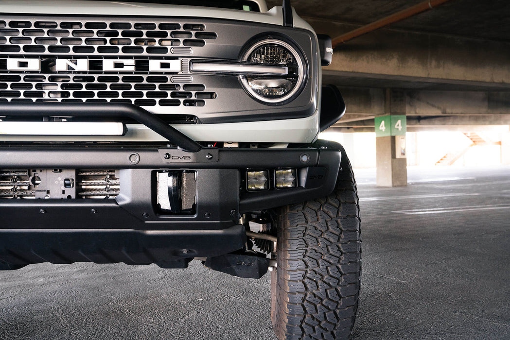 DV8 Offroad | 2021-2026 Ford Bronco Factory Bumper Fog Pocket Light Mounts