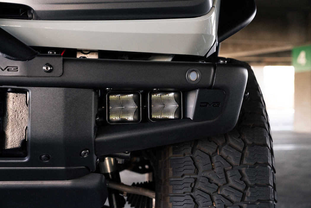 DV8 Offroad | 2021-2026 Ford Bronco Factory Bumper Fog Pocket Light Mounts