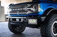 DV8 Offroad | 2021-2026 Ford Bronco Factory Front Bumper License Relocation Bracket | Side