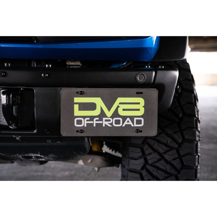 DV8 Offroad | 2021-2026 Ford Bronco Factory Front Bumper License Relocation Bracket | Side