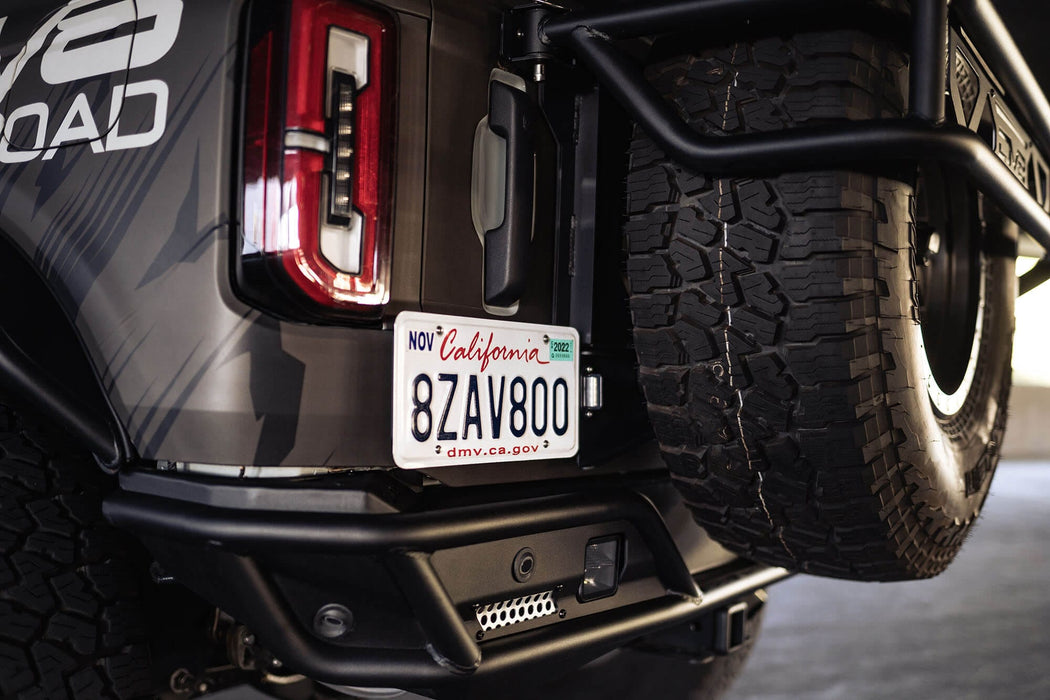 DV8 Offroad | 2021-2026 Ford Bronco Rear License Plate Relocation Bracket