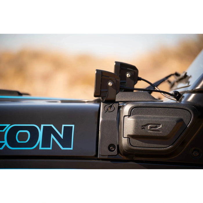 DV8 Offroad | 2021-2026 Jeep Wrangler JL 4xe | Dual Light Pod Mounts