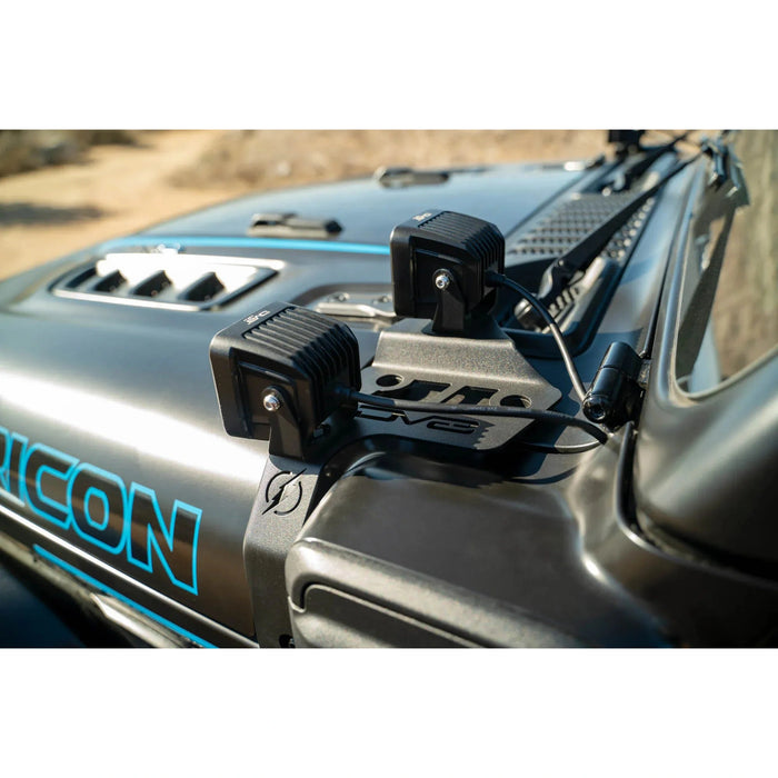 DV8 Offroad | 2021-2026 Jeep Wrangler JL 4xe | Dual Light Pod Mounts