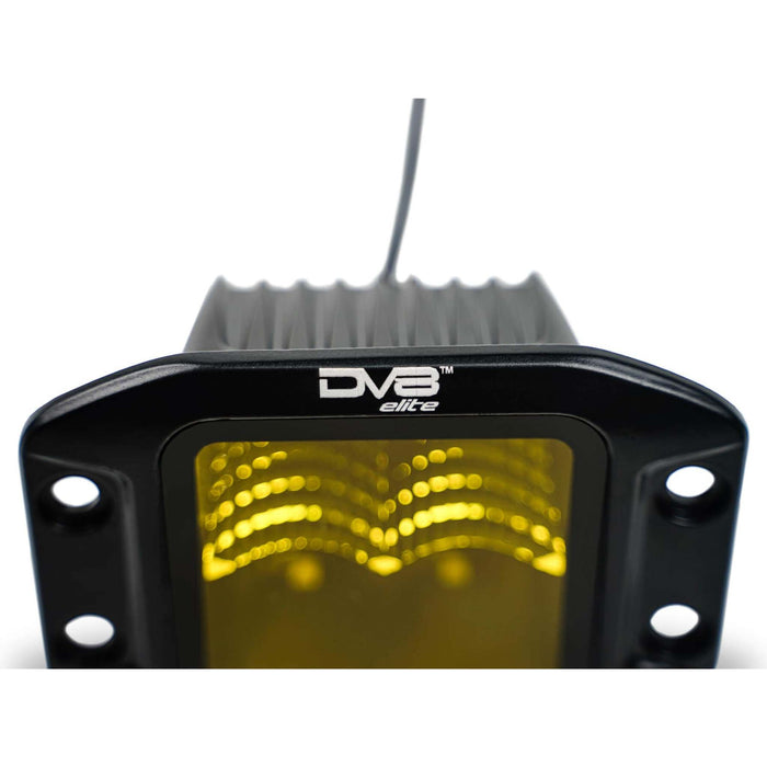 DV8 Offroad | 3-Inch Elite Series LED Amber Flush Mount Pod Light
